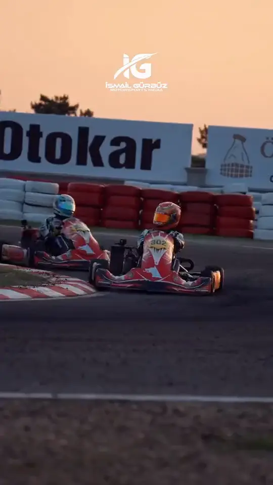 Gün batımında go kart yarışı, İsmail Gürbüz çekimi